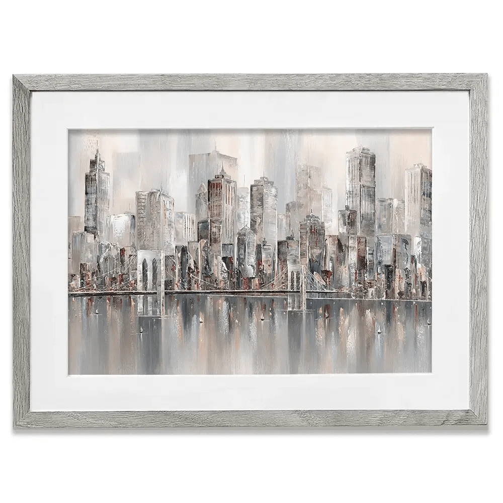 The New York Skyline Framed Art Print The New York Skyline Framed Art Print wall art product Isabella Karolewicz