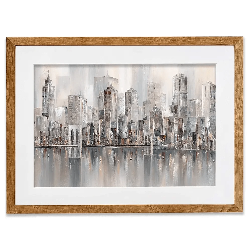 The New York Skyline Framed Art Print The New York Skyline Framed Art Print wall art product Isabella Karolewicz