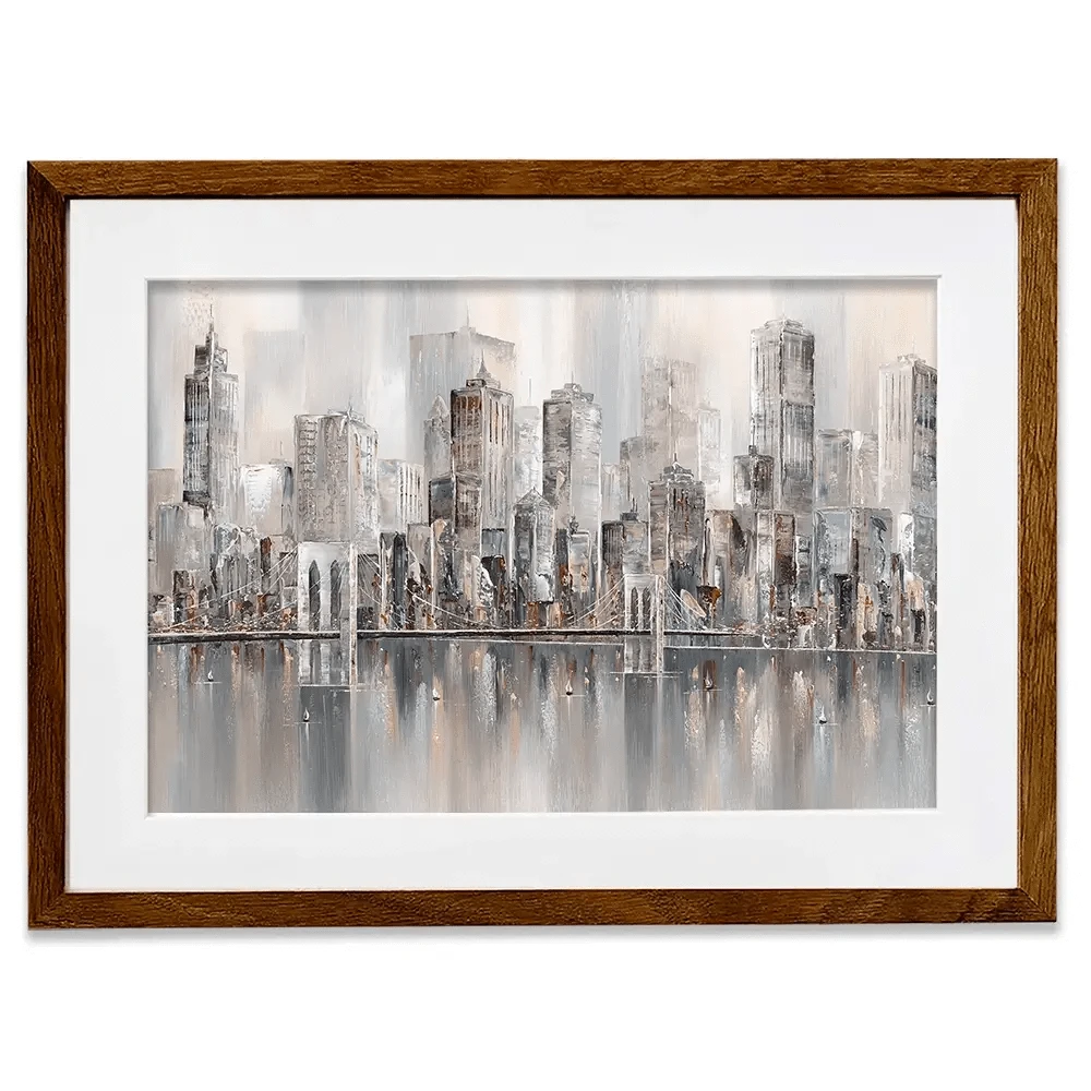 The New York Skyline Framed Art Print The New York Skyline Framed Art Print wall art product Isabella Karolewicz
