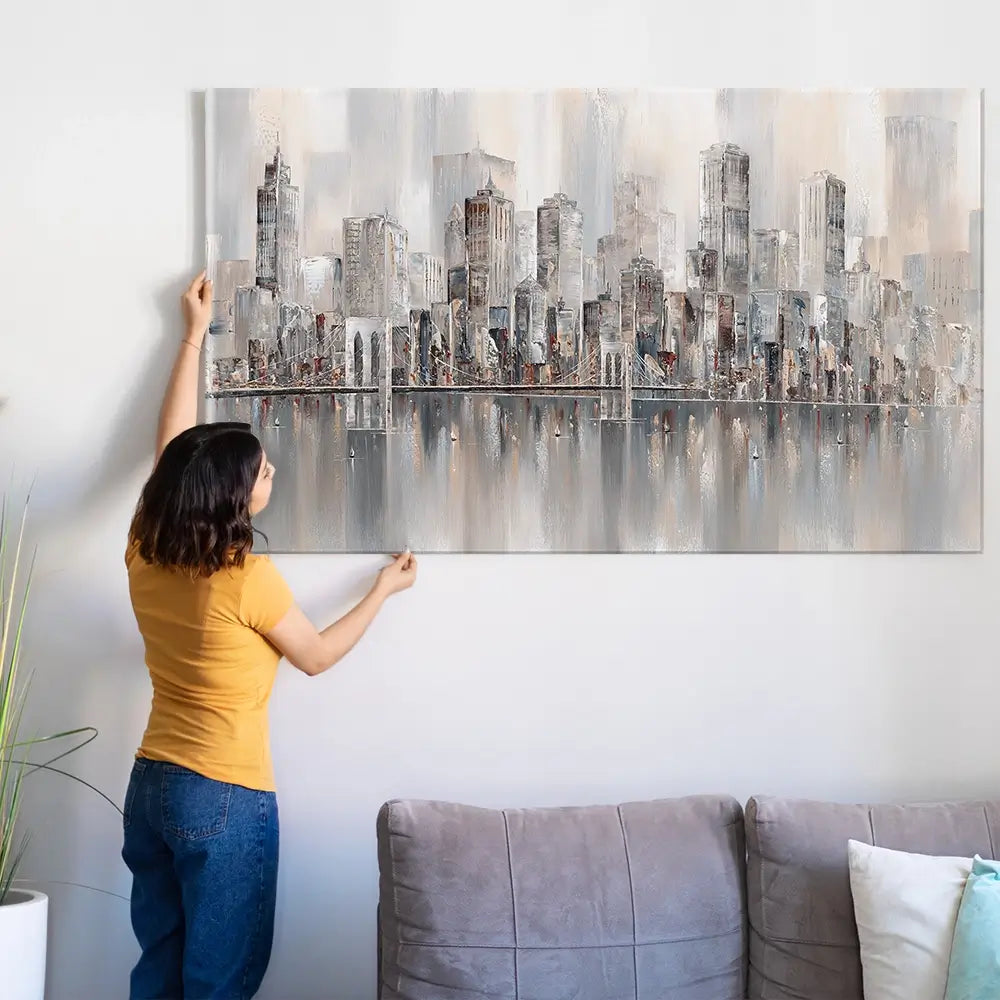 The New York Skyline Oversized Canvas Print The New York Skyline Oversized Canvas Print wall art product Art Print Shop