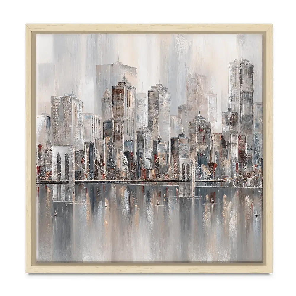 The New York Skyline Square Canvas Print The New York Skyline Square Canvas Print wall art product Isabella Karolewicz