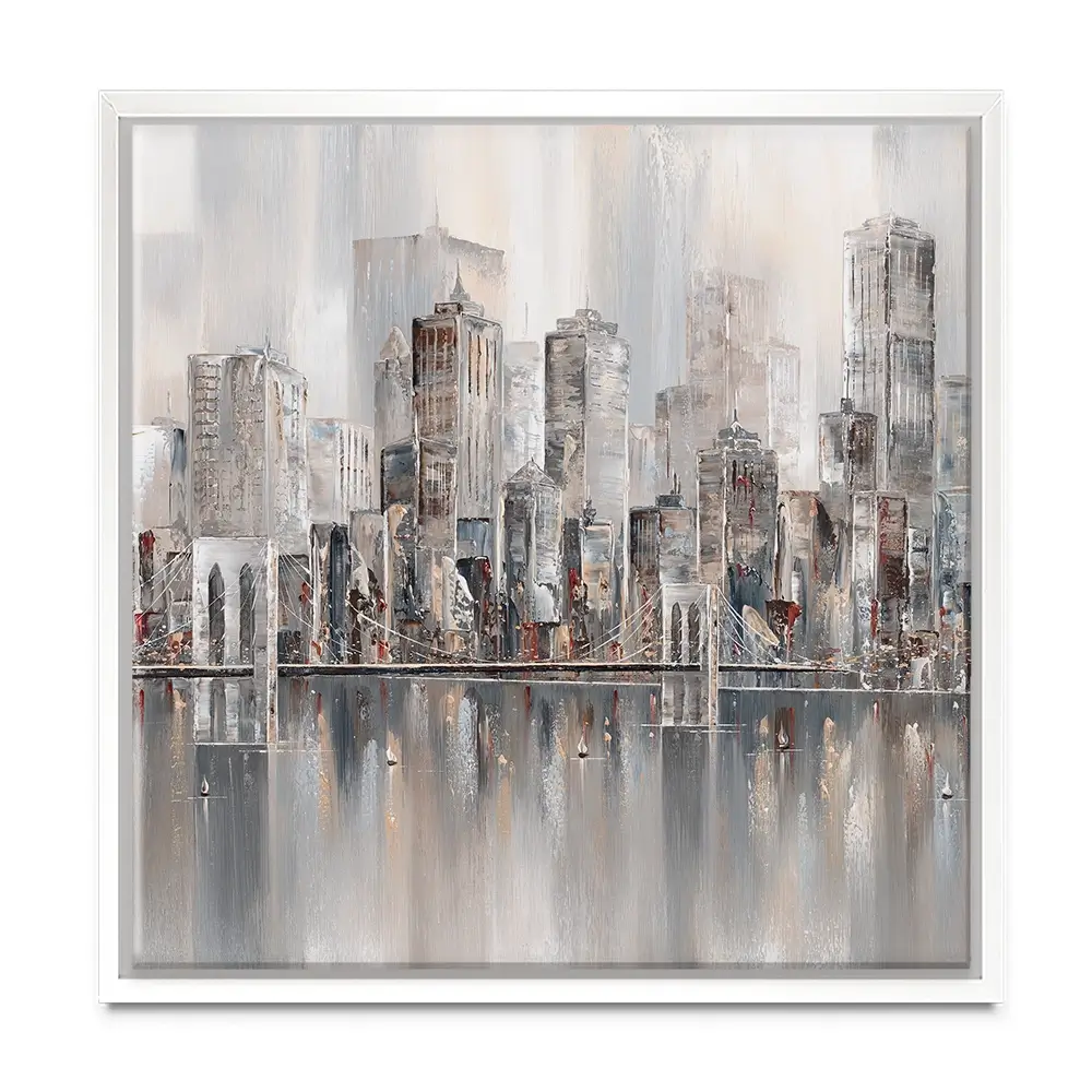 The New York Skyline Square Canvas Print The New York Skyline Square Canvas Print wall art product Isabella Karolewicz