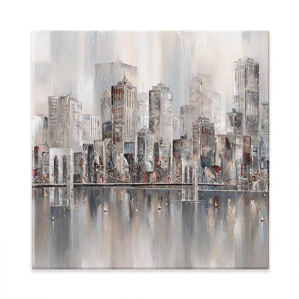 The New York Skyline Square Canvas Print The New York Skyline Square Canvas Print wall art product Isabella Karolewicz