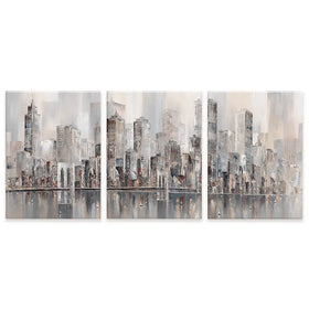 The New York Skyline Trio Canvas Print The New York Skyline Trio Canvas Print wall art product Isabella Karolewicz