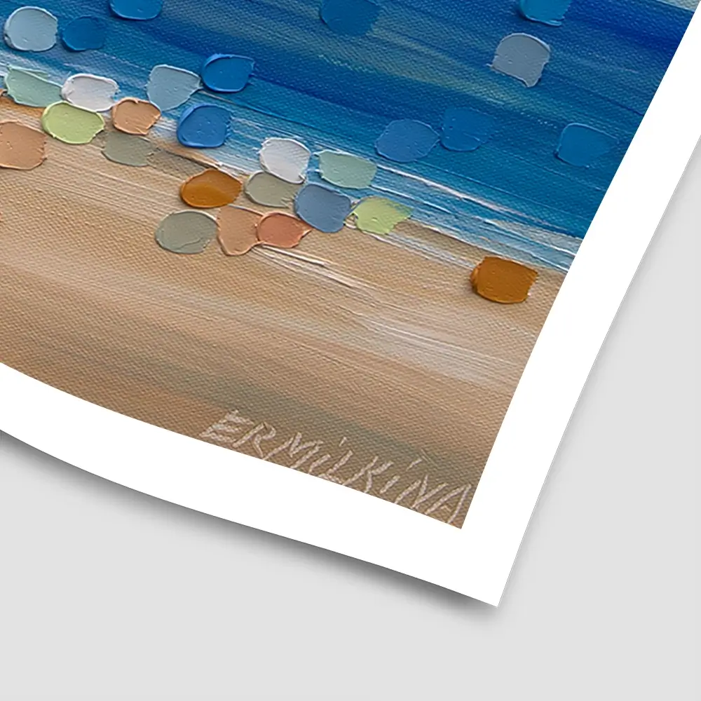 The Ocean Knows Our Names Square Art Print The Ocean Knows Our Names Square Art Print wall art product Ekaterina Ermilkina