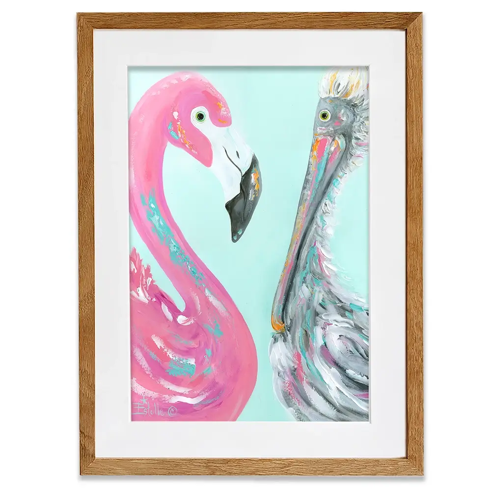 The Odd Couple Framed Art Print The Odd Couple Framed Art Print wall art product Estelle Grengs - Independent