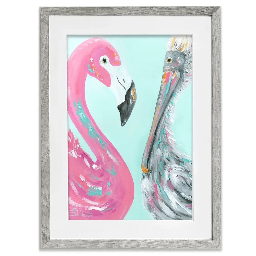 The Odd Couple Framed Art Print The Odd Couple Framed Art Print wall art product Estelle Grengs - Independent