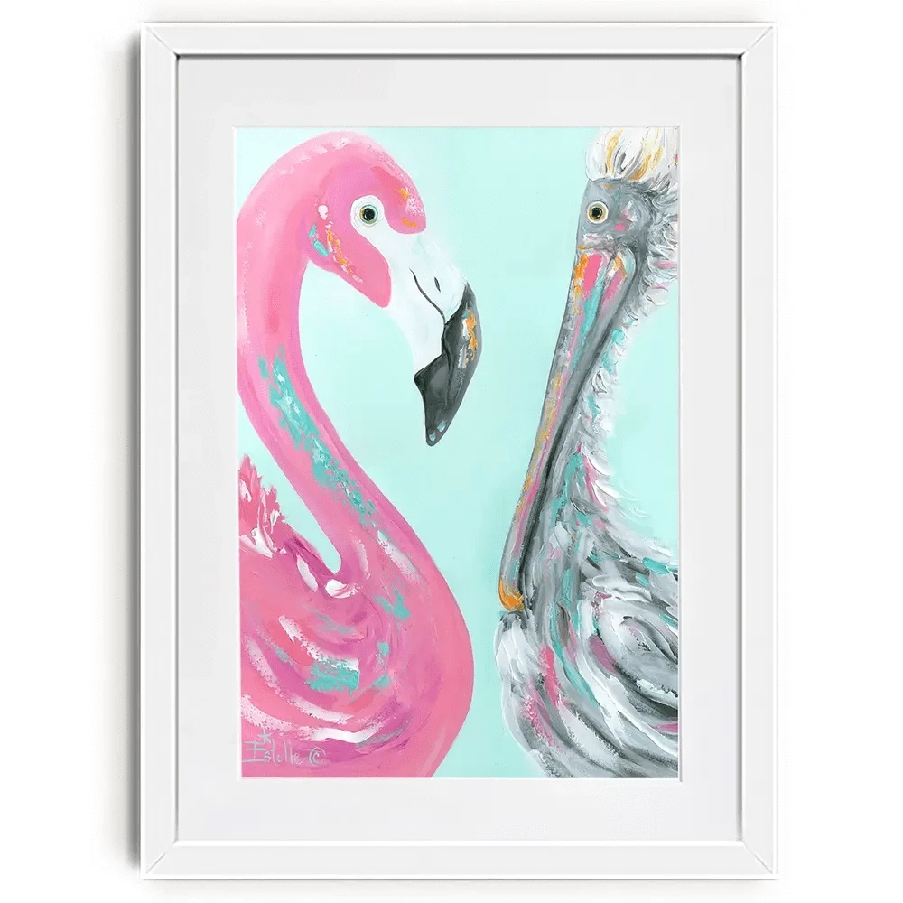 The Odd Couple Framed Art Print The Odd Couple Framed Art Print wall art product Estelle Grengs - Independent
