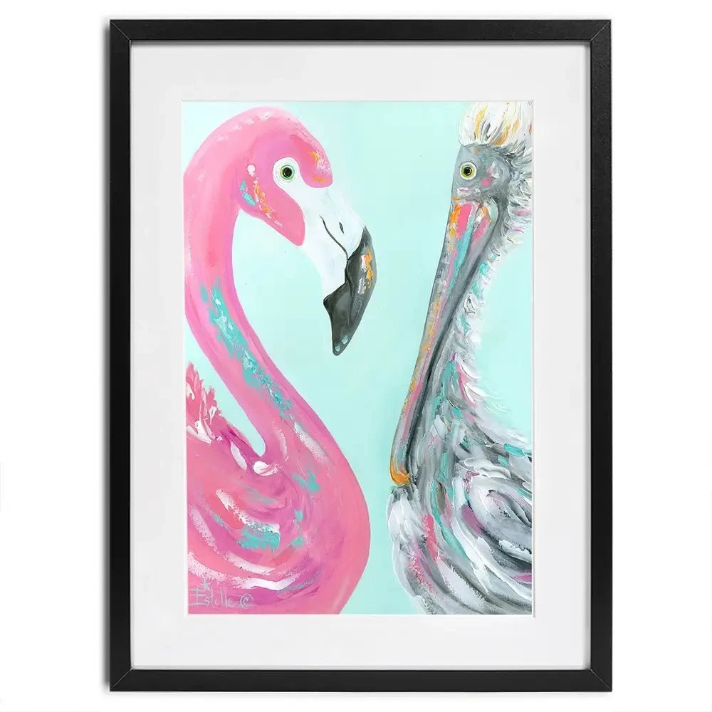 The Odd Couple Framed Art Print The Odd Couple Framed Art Print wall art product Estelle Grengs - Independent