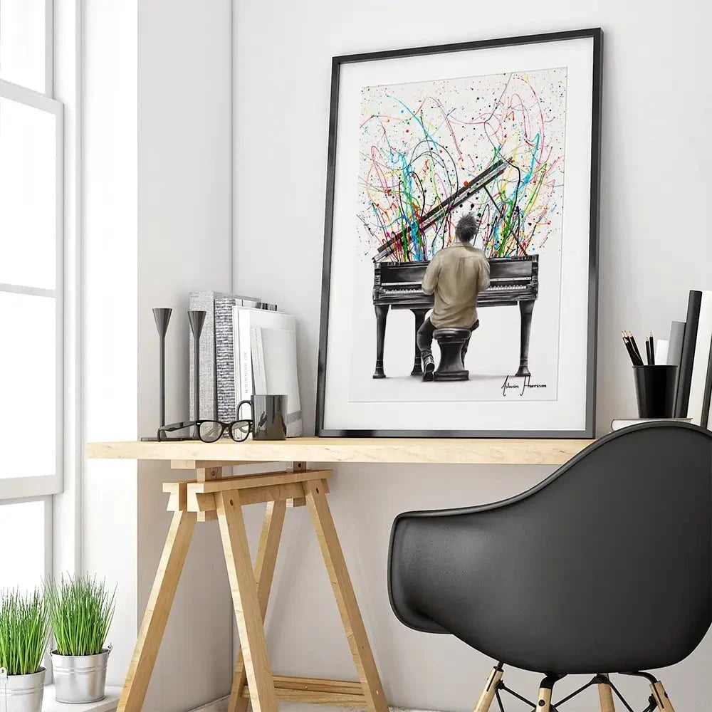 The Piano Solo Framed Art Print The Piano Solo Framed Art Print wall art product Ashvin Harrison