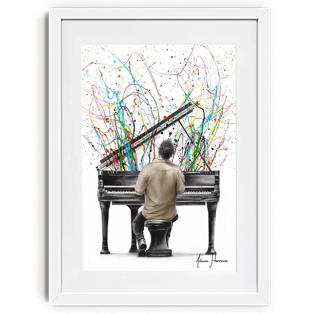 The Piano Solo Framed Art Print The Piano Solo Framed Art Print wall art product Ashvin Harrison