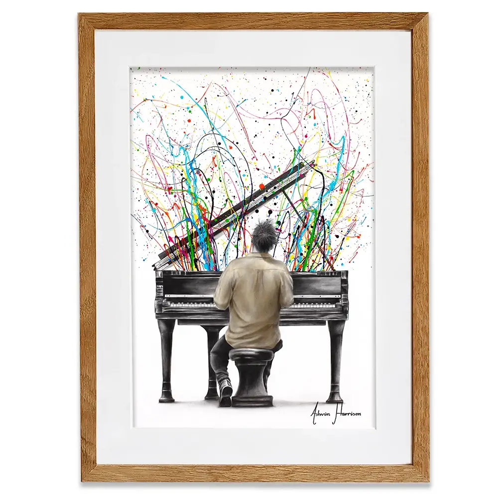 The Piano Solo Framed Art Print The Piano Solo Framed Art Print wall art product Ashvin Harrison
