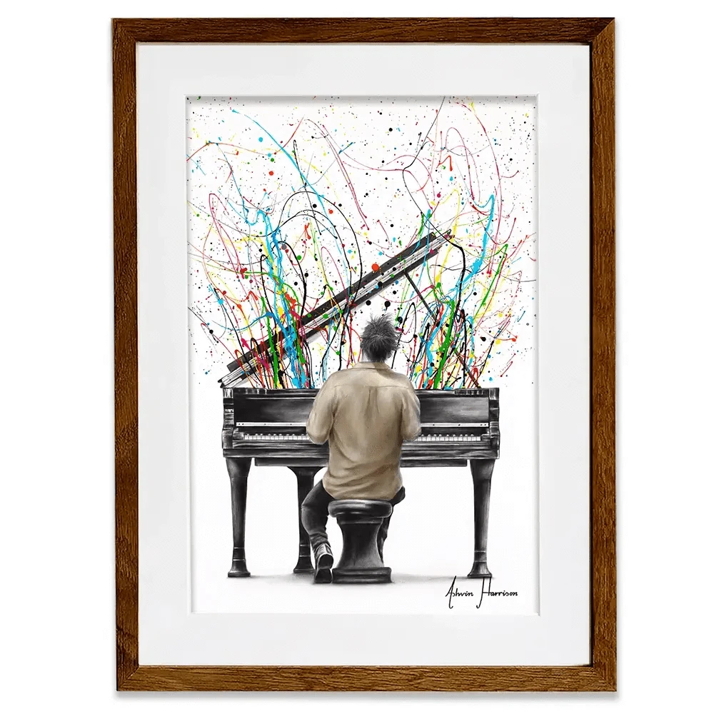 The Piano Solo Framed Art Print The Piano Solo Framed Art Print wall art product Ashvin Harrison