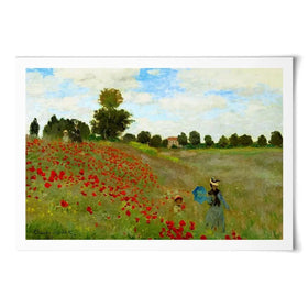 The Poppy Field Art Print The Poppy Field Art Print wall art product Claude Monet