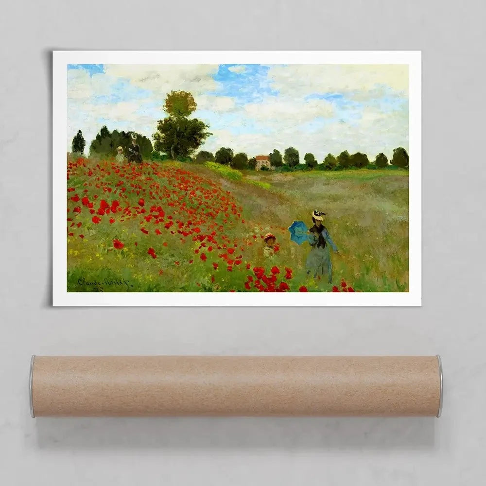 The Poppy Field Art Print The Poppy Field Art Print wall art product Claude Monet