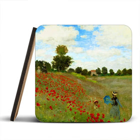 The Poppy Field Coaster Set The Poppy Field Coaster Set wall art product Art Print Shop