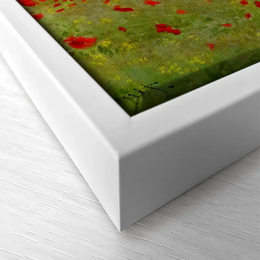 The Poppy Field Square Canvas Print The Poppy Field Square Canvas Print wall art product Art Print Shop