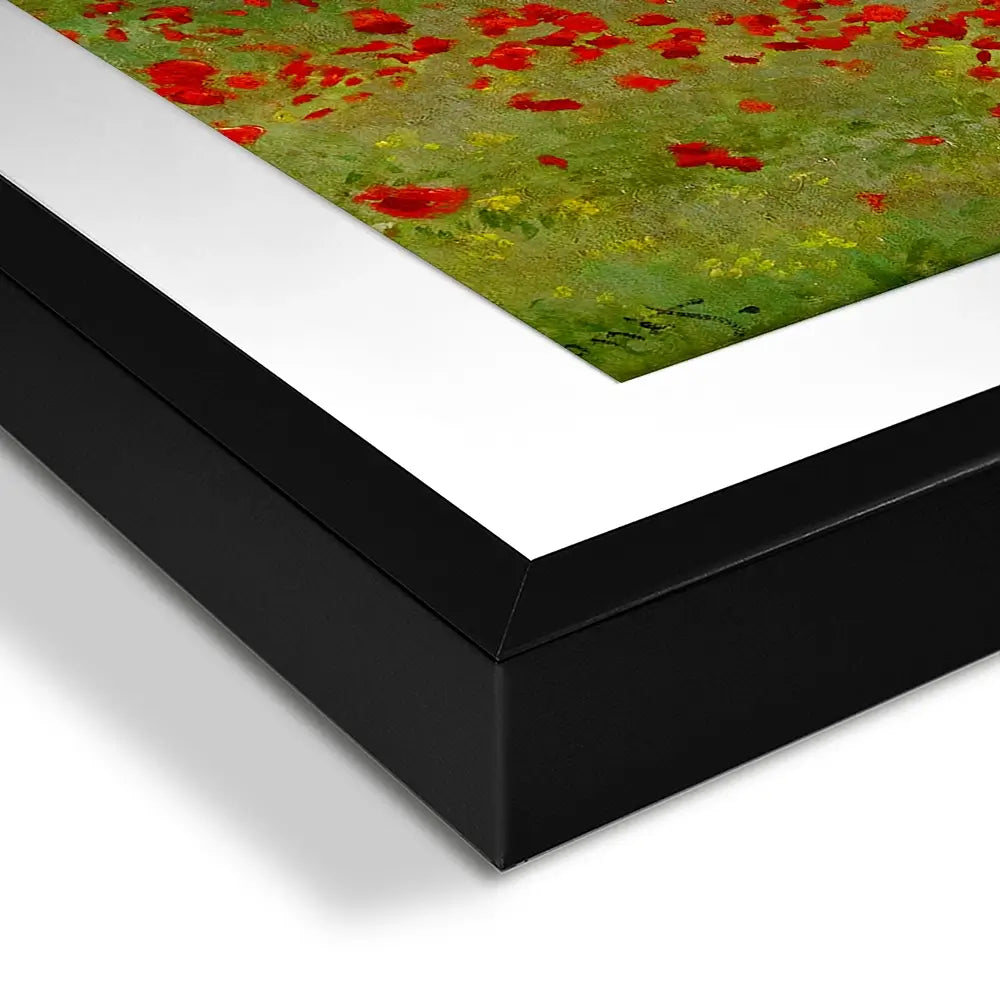 The Poppy Field Square Framed Art Print The Poppy Field Square Framed Art Print wall art product Art Print Shop