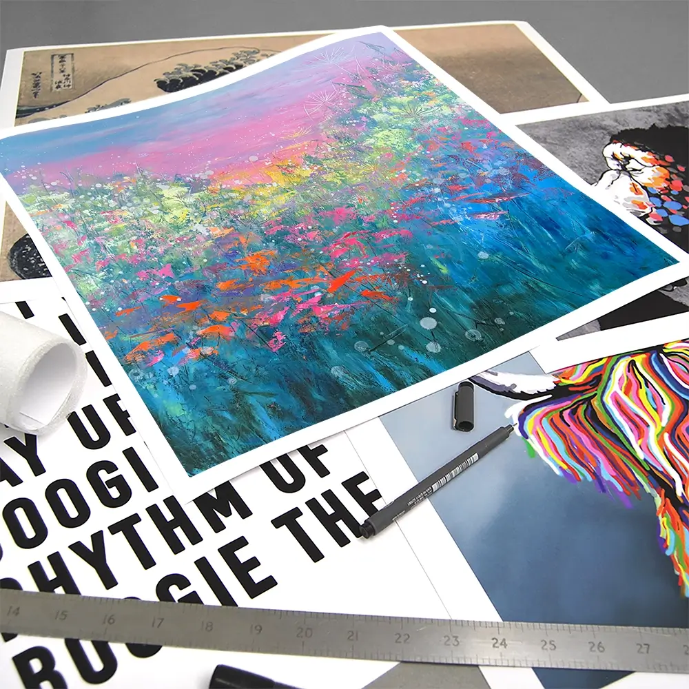 The Power Of Flowers Square Art Print The Power Of Flowers Square Art Print wall art product Laure Bury