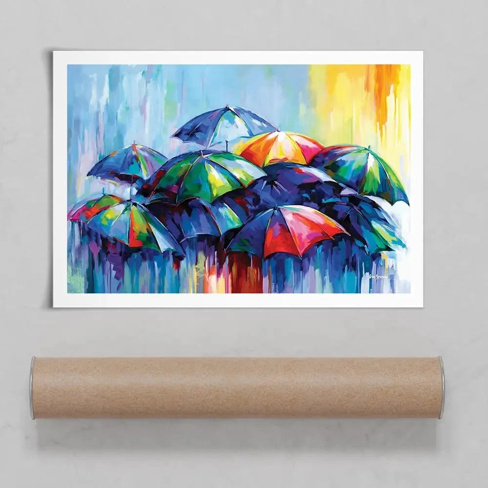 The Rainy Day Blues Art Print The Rainy Day Blues Art Print wall art product Leon Devenice