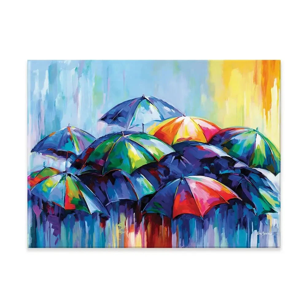 The Rainy Day Blues Canvas Print The Rainy Day Blues Canvas Print wall art product Leon Devenice