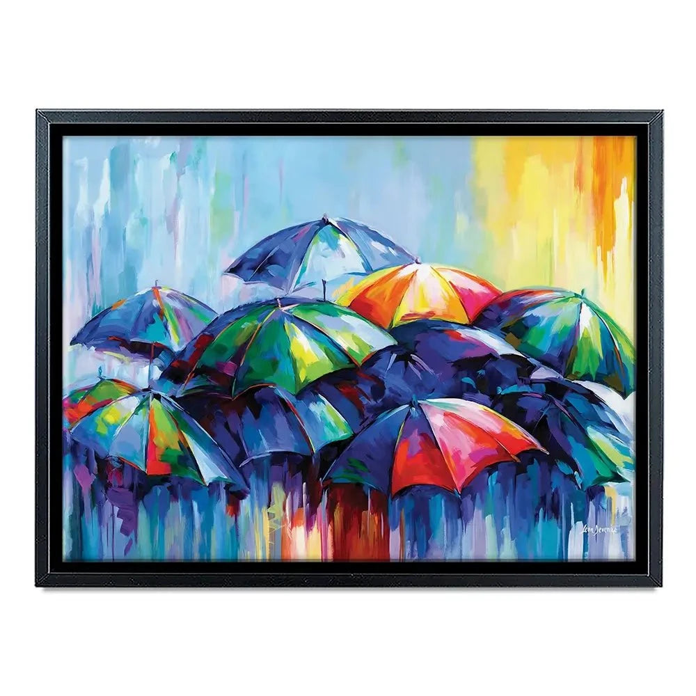 The Rainy Day Blues Canvas Print The Rainy Day Blues Canvas Print wall art product Leon Devenice