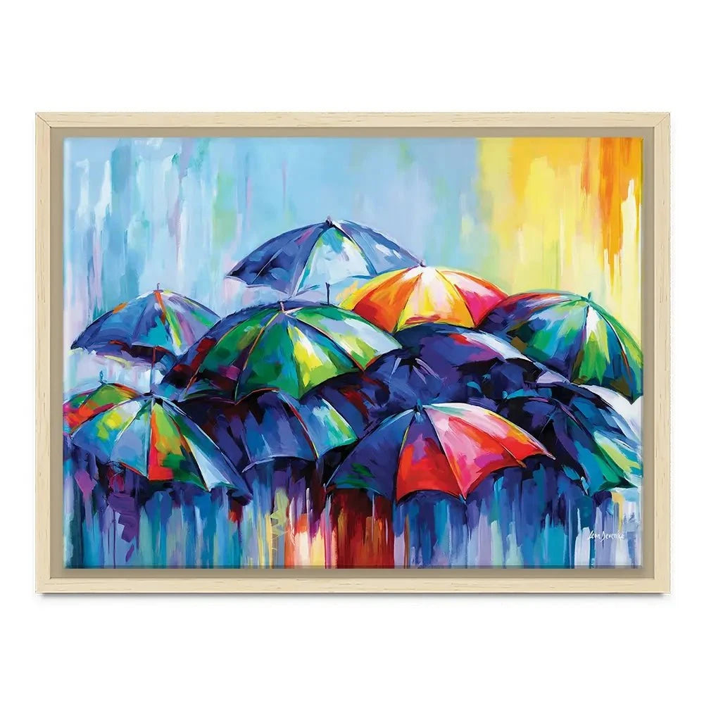 The Rainy Day Blues Canvas Print The Rainy Day Blues Canvas Print wall art product Leon Devenice