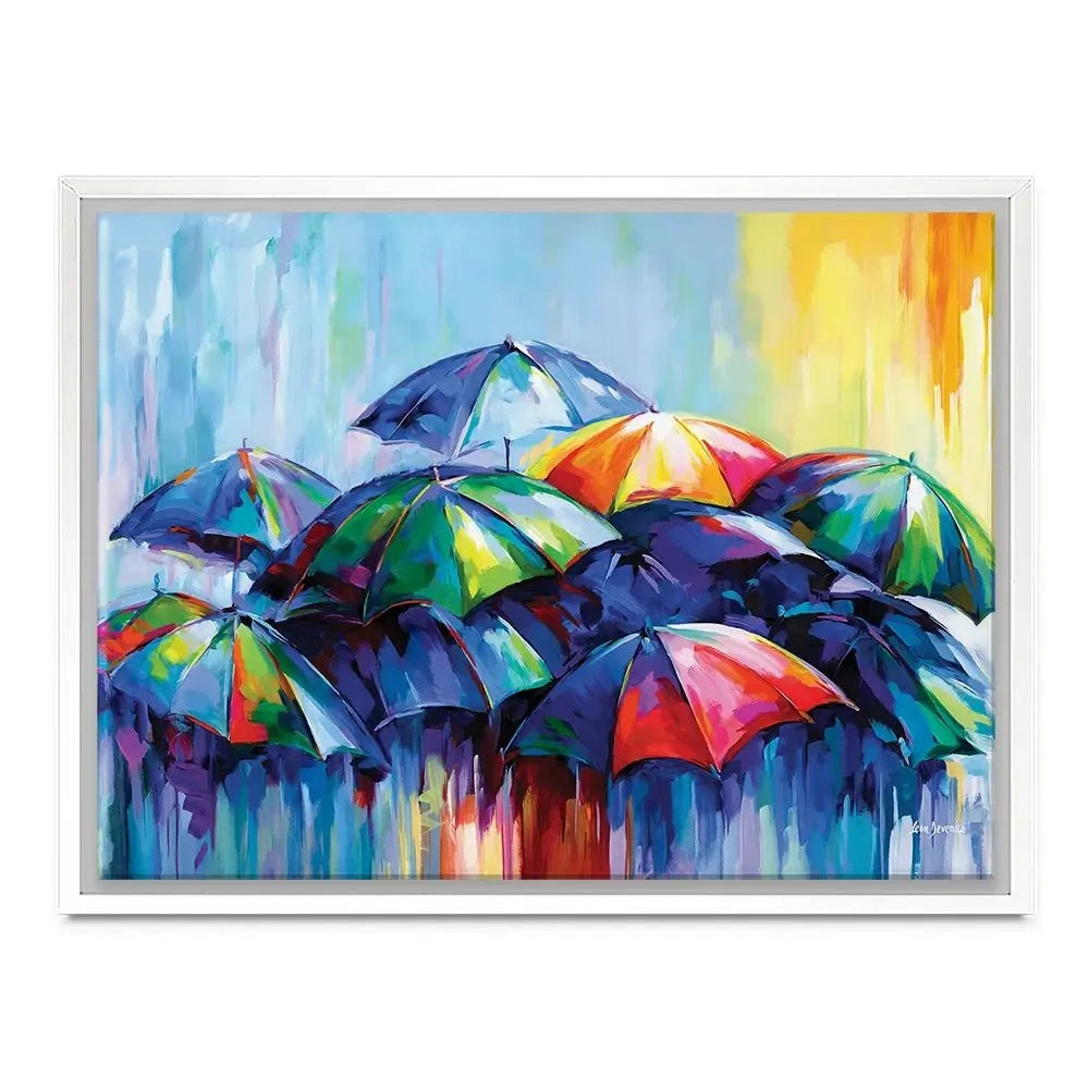 The Rainy Day Blues Canvas Print The Rainy Day Blues Canvas Print wall art product Leon Devenice