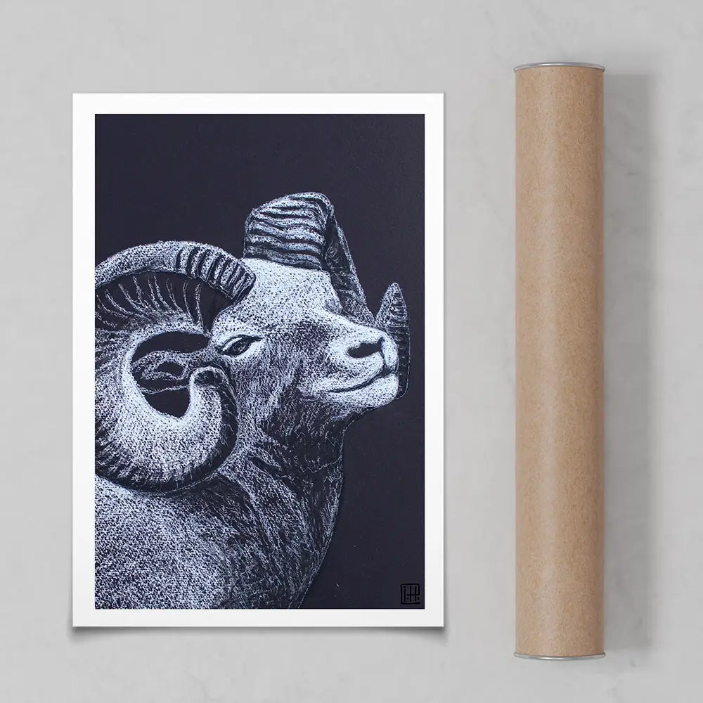 The Ram Art Print The Ram Art Print wall art product Studio Paint-Ing