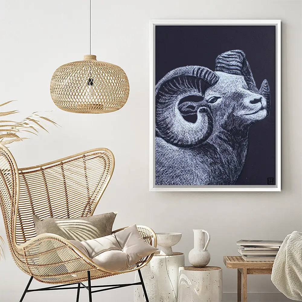 The Ram Canvas Print The Ram Canvas Print wall art product Studio Paint-Ing