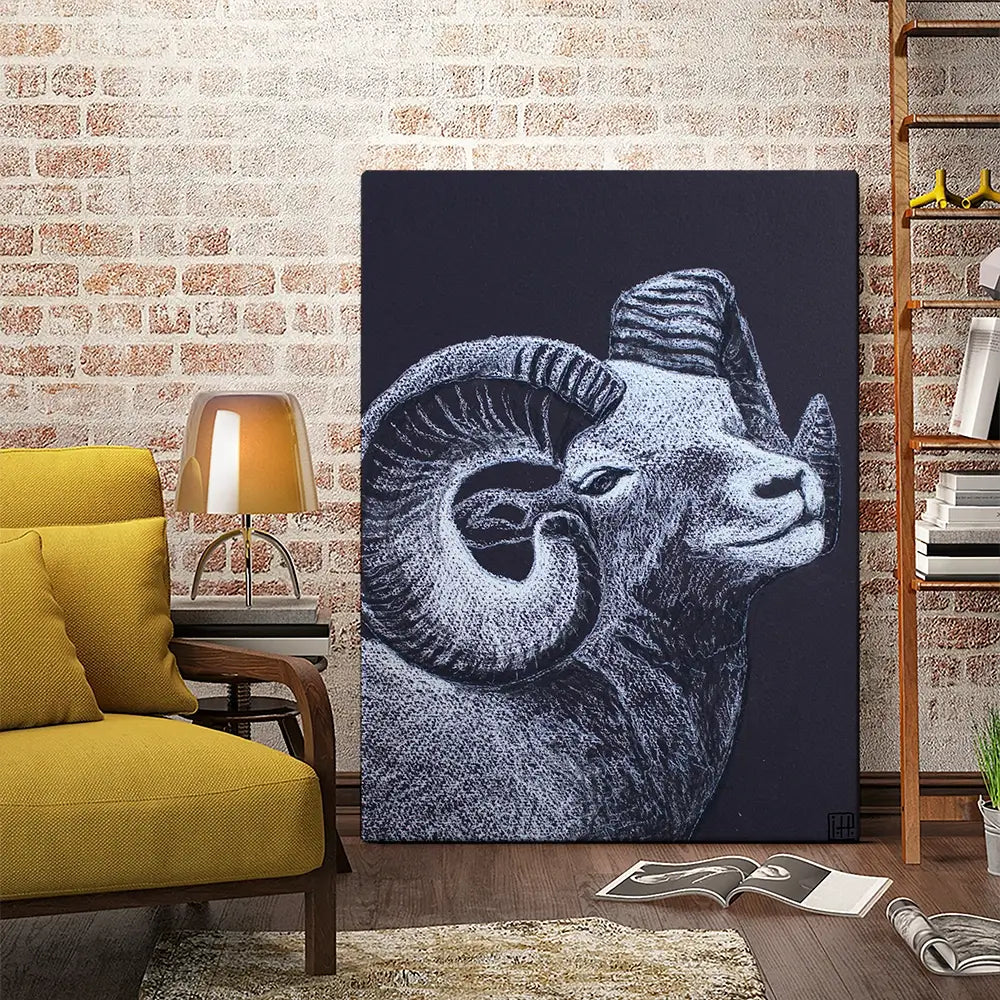 The Ram Canvas Print The Ram Canvas Print wall art product Studio Paint-Ing