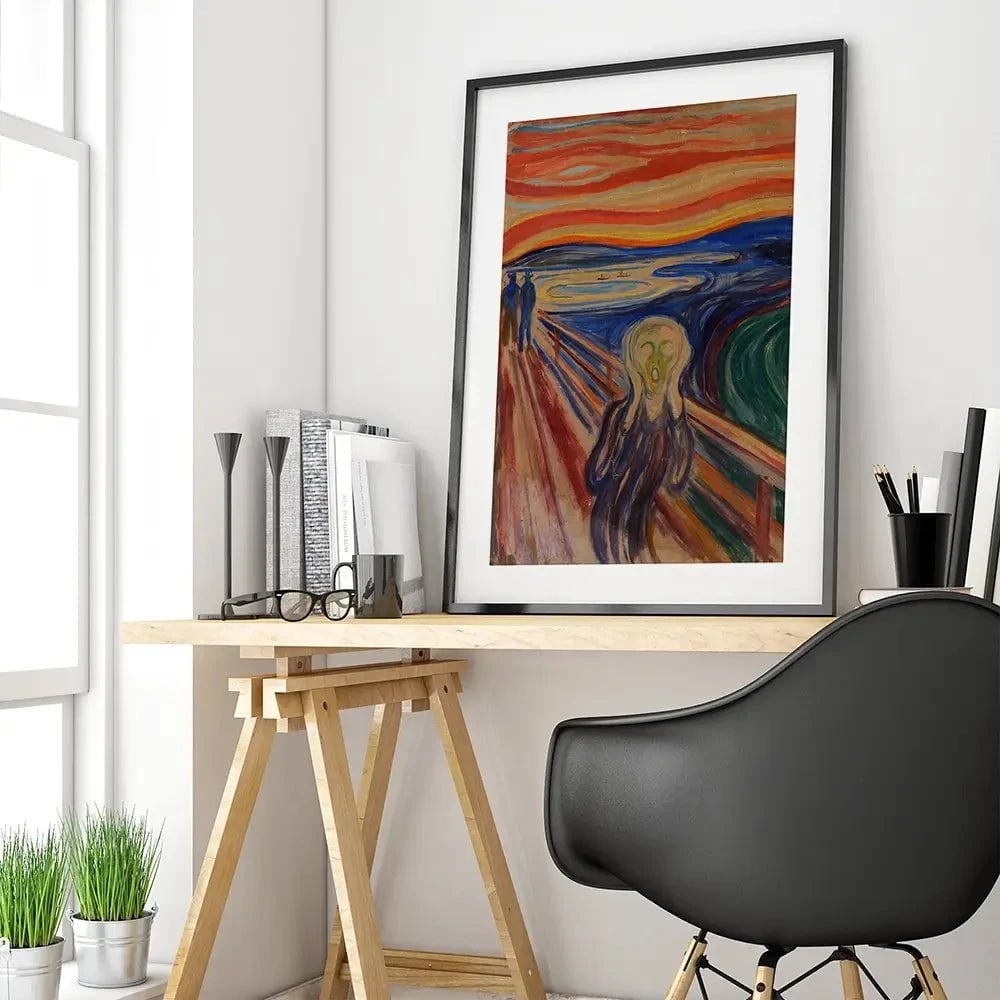The Scream Framed Art Print The Scream Framed Art Print wall art product Edvard Munch