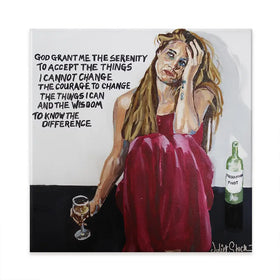 The Serenity Pour Square Canvas Print The Serenity Pour Square Canvas Print wall art product Juliet Stockton