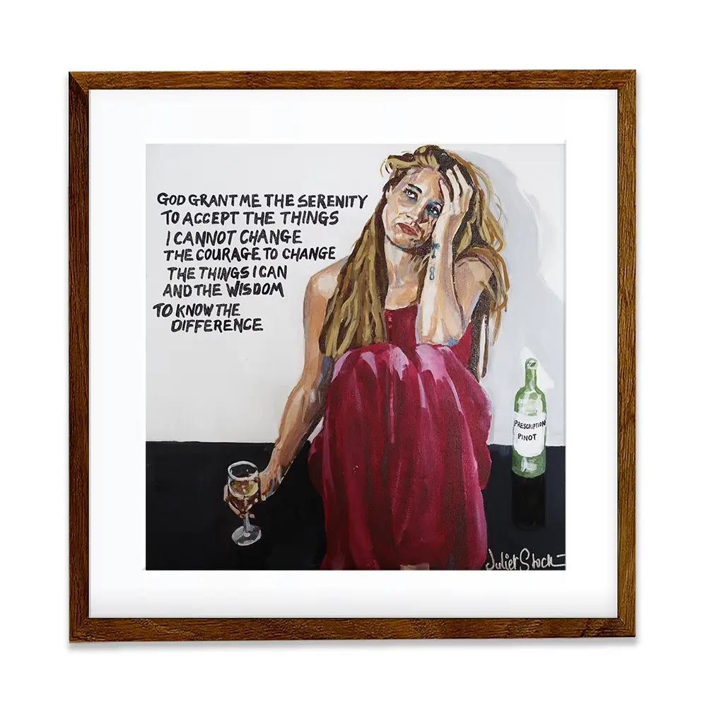 The Serenity Pour Square Framed Art Print The Serenity Pour Square Framed Art Print wall art product Juliet Stockton