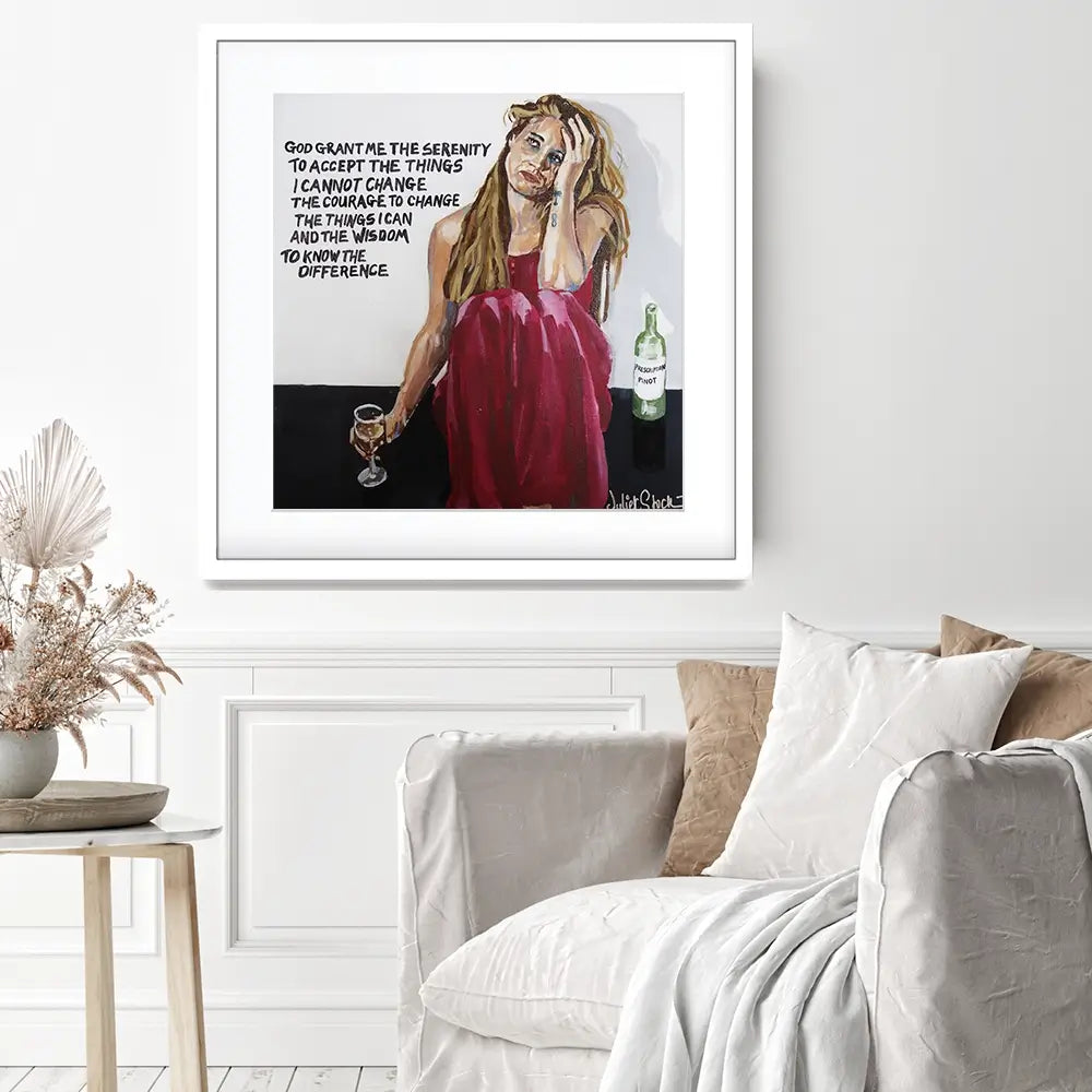 The Serenity Pour Square Framed Art Print The Serenity Pour Square Framed Art Print wall art product Juliet Stockton