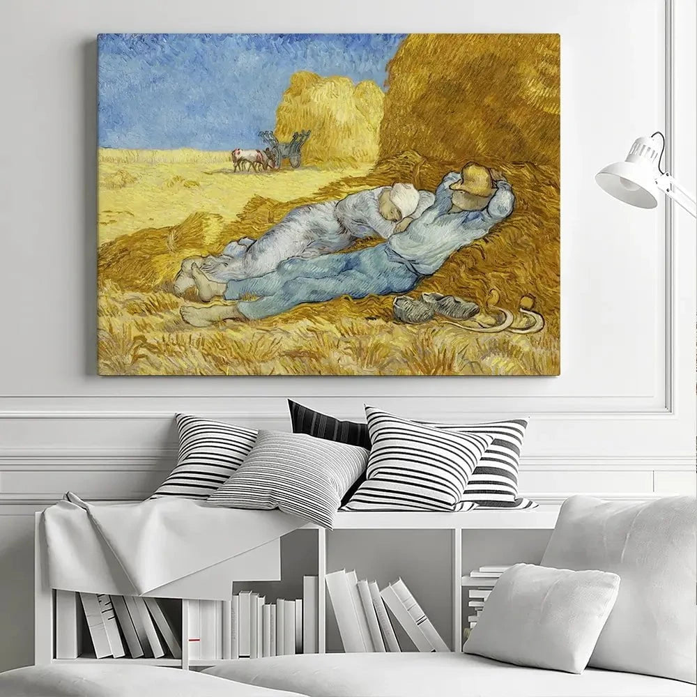 The Siesta Canvas Print The Siesta Canvas Print wall art product Van Gogh