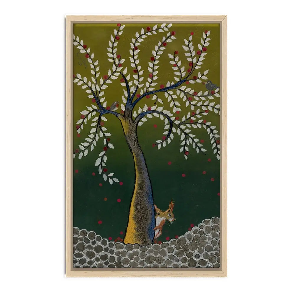 The Squirrel And The Tree Canvas Print The Squirrel And The Tree Canvas Print wall art product Karen Sutton