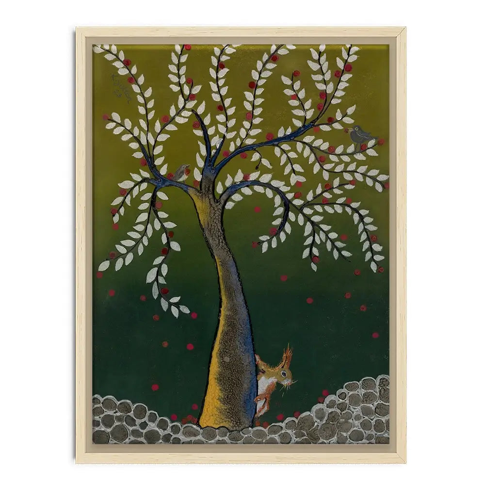 The Squirrel And The Tree Canvas Print The Squirrel And The Tree Canvas Print wall art product Karen Sutton