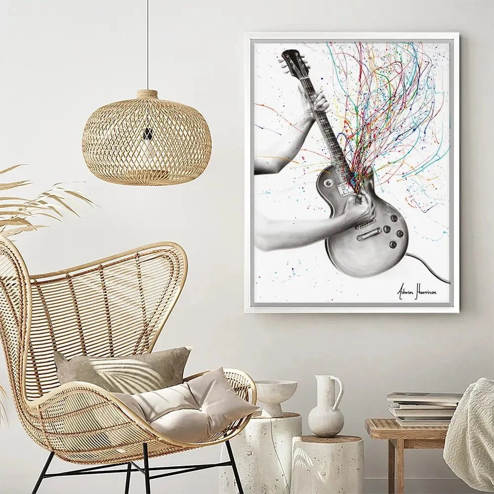 The Star Guitar Canvas Print The Star Guitar Canvas Print wall art product Ashvin Harrison