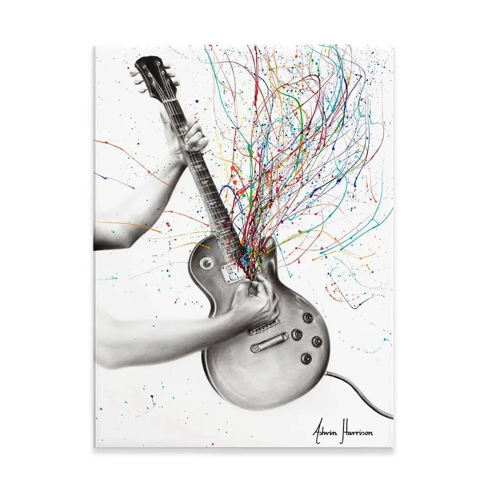 The Star Guitar Canvas Print The Star Guitar Canvas Print wall art product Ashvin Harrison