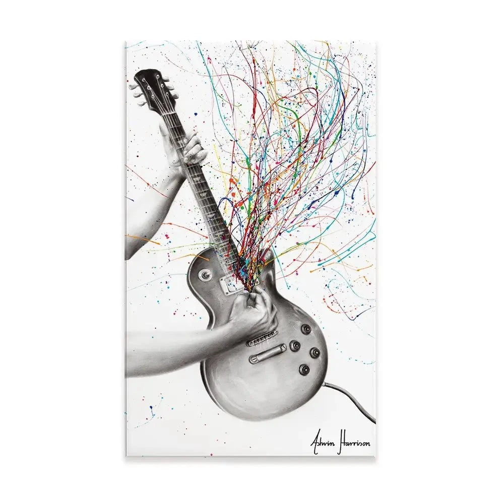The Star Guitar Canvas Print The Star Guitar Canvas Print wall art product Ashvin Harrison