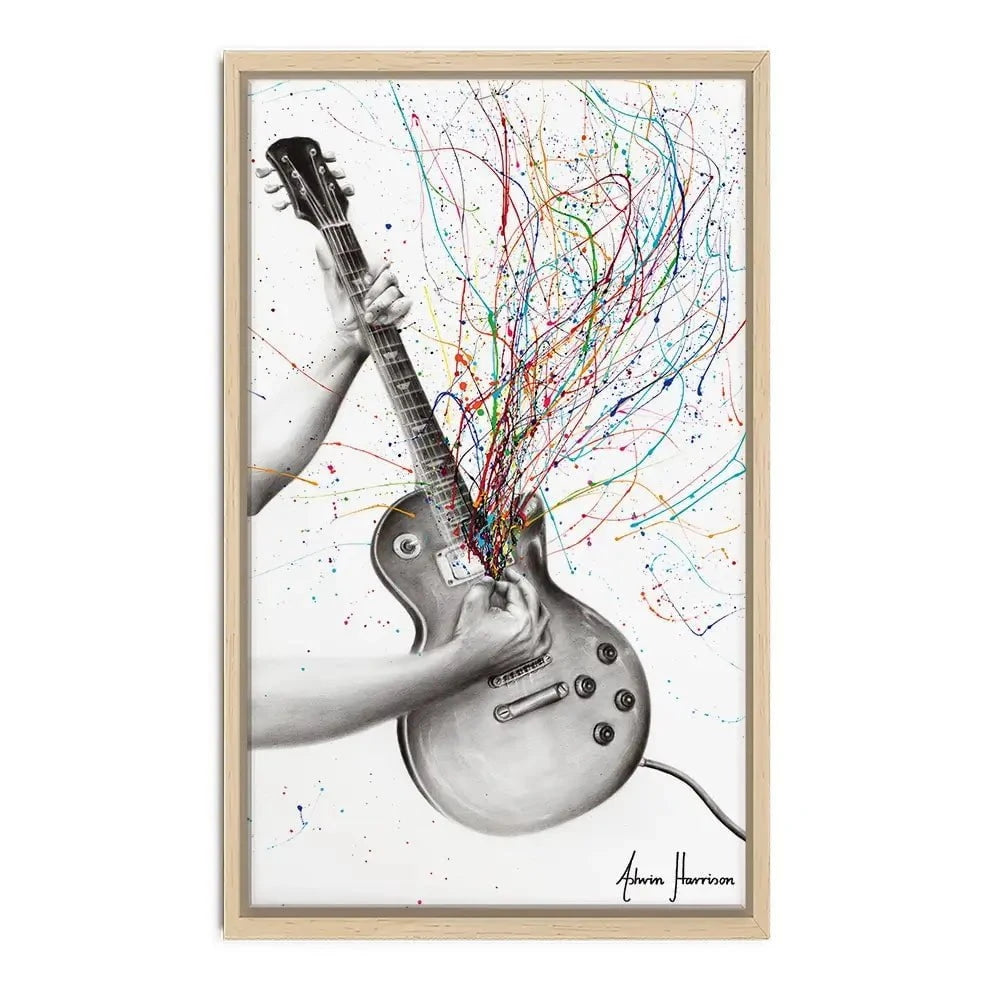 The Star Guitar Canvas Print The Star Guitar Canvas Print wall art product Ashvin Harrison