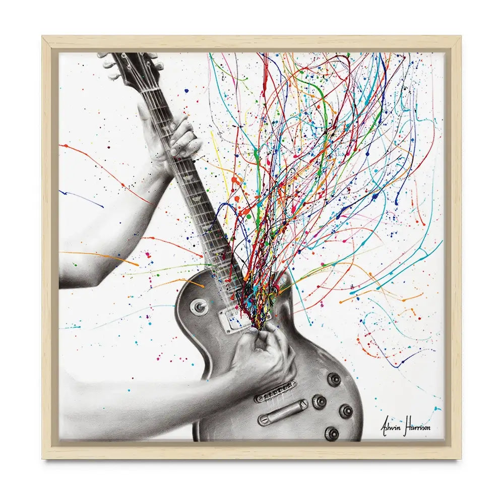 The Star Guitar Oversized Canvas Print The Star Guitar Oversized Canvas Print wall art product Art Print Shop