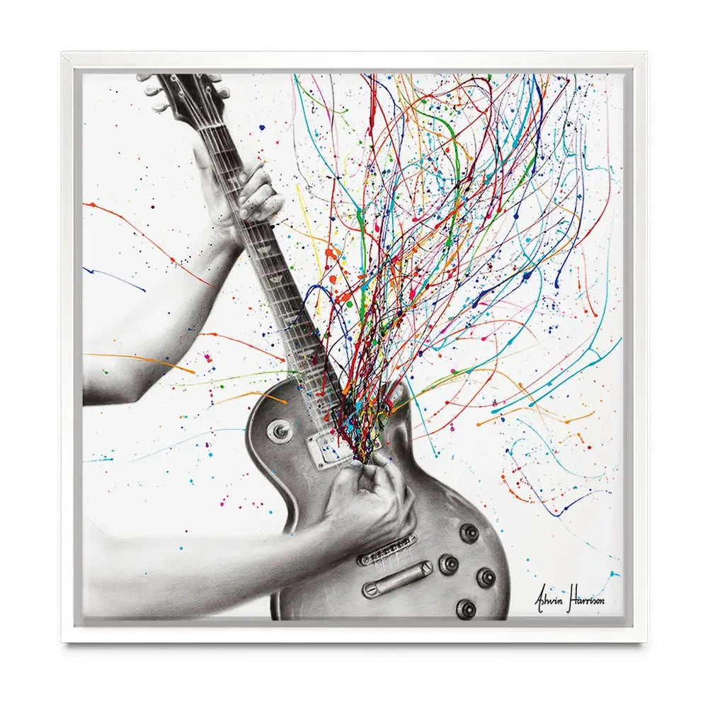 The Star Guitar Oversized Canvas Print The Star Guitar Oversized Canvas Print wall art product Art Print Shop