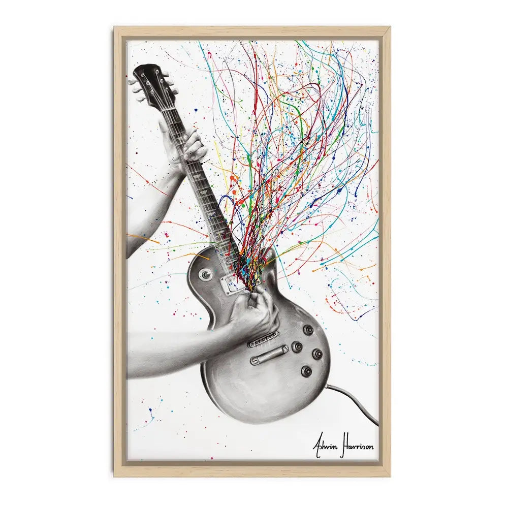 The Star Guitar Oversized Canvas Print The Star Guitar Oversized Canvas Print wall art product Art Print Shop