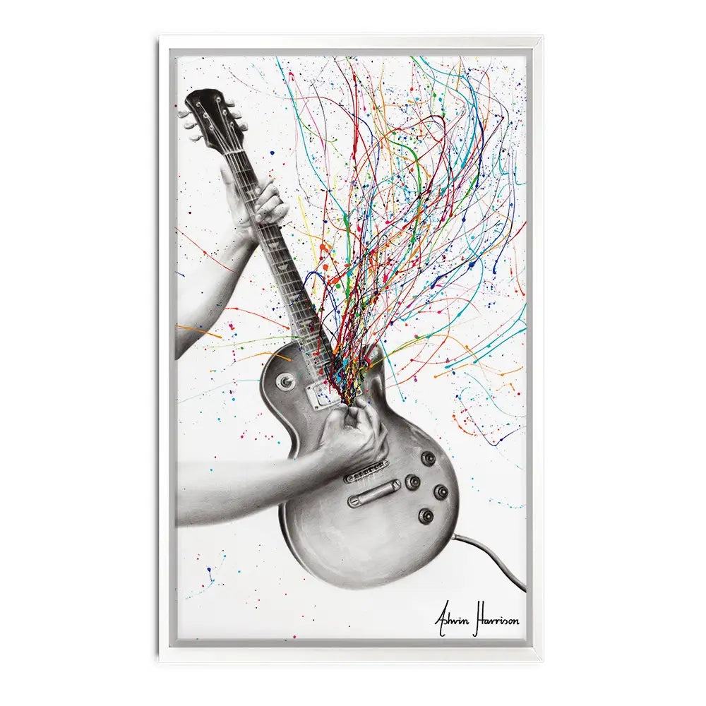 The Star Guitar Oversized Canvas Print The Star Guitar Oversized Canvas Print wall art product Art Print Shop