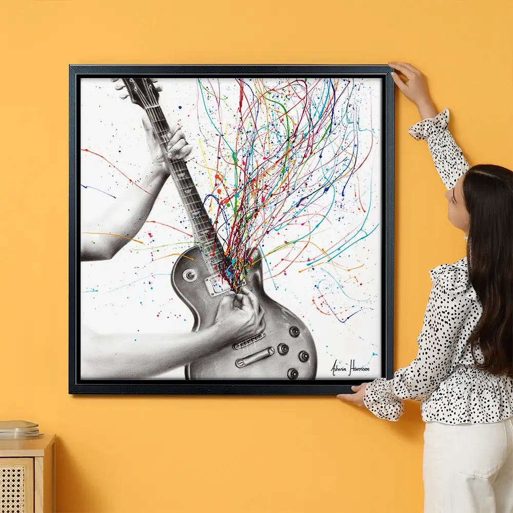 The Star Guitar Oversized Canvas Print The Star Guitar Oversized Canvas Print wall art product Art Print Shop