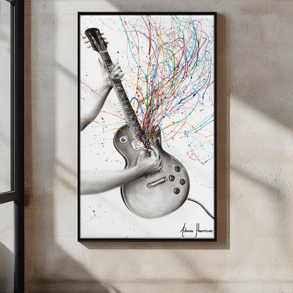 The Star Guitar Oversized Canvas Print The Star Guitar Oversized Canvas Print wall art product Art Print Shop