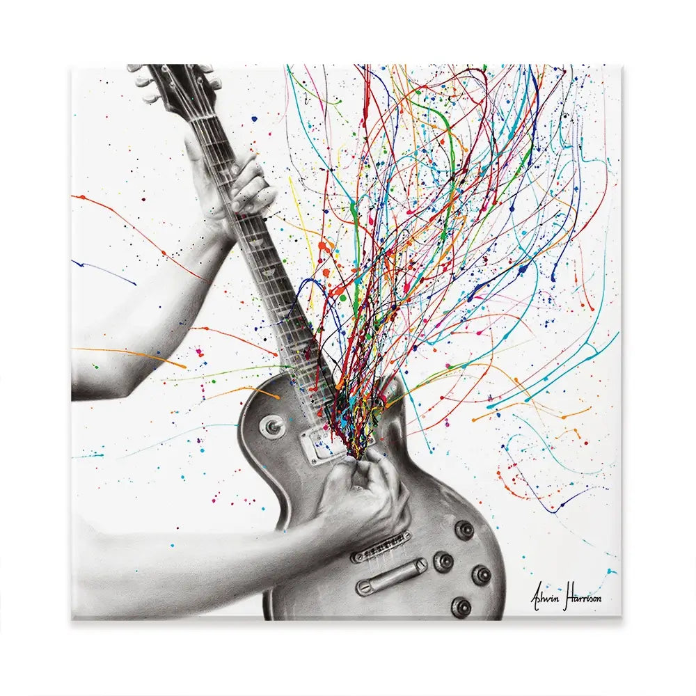 The Star Guitar Oversized Canvas Print The Star Guitar Oversized Canvas Print wall art product Art Print Shop