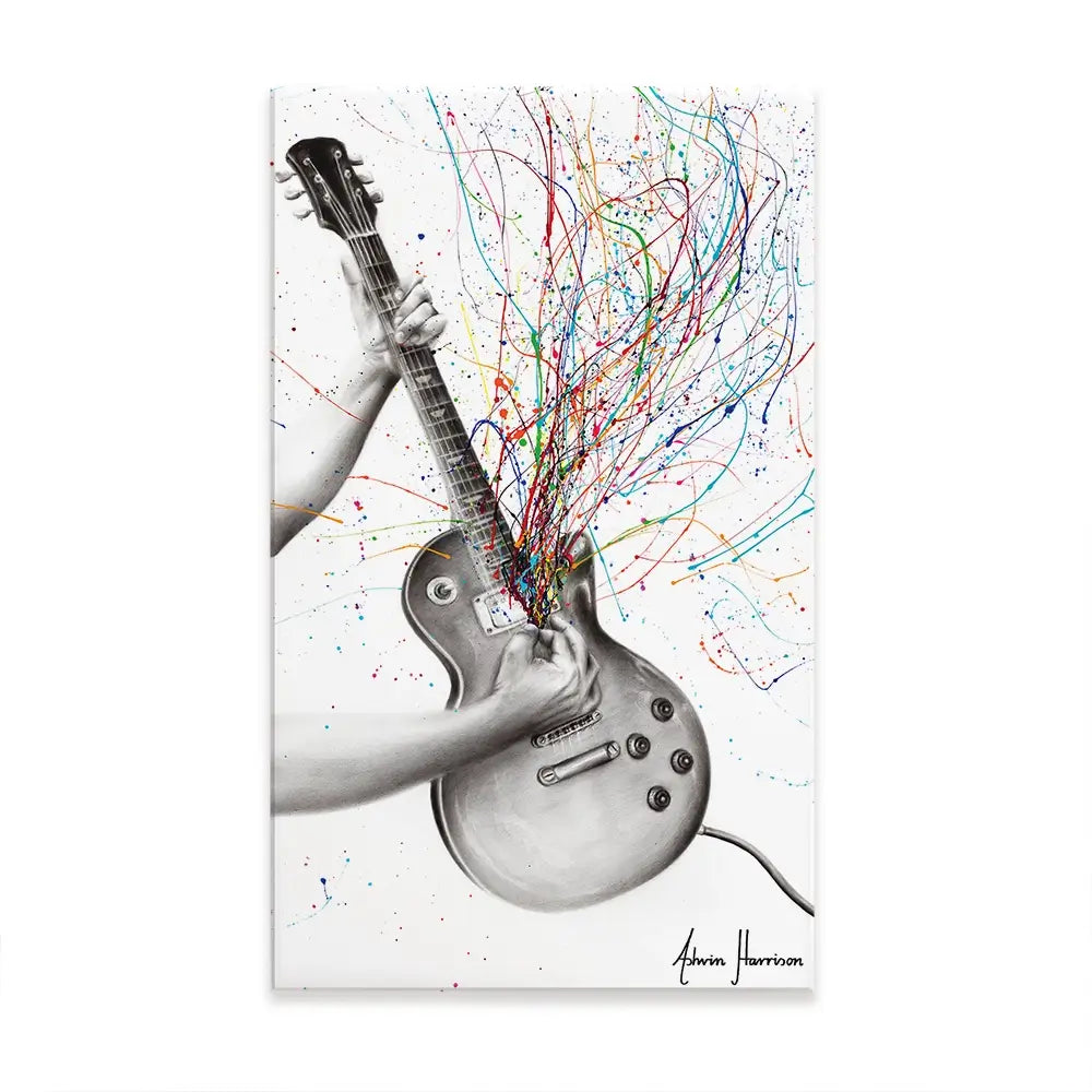 The Star Guitar Oversized Canvas Print The Star Guitar Oversized Canvas Print wall art product Art Print Shop